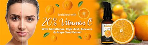LA Organo Vitamin C Face Serum Anti-Aging Formula for Face Glowing ...