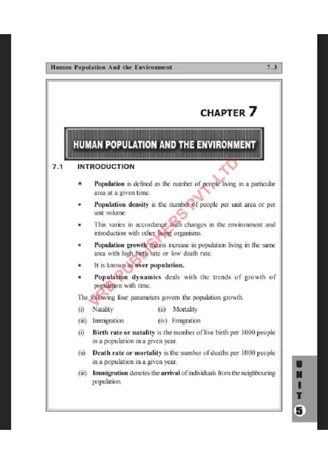 Unit 5 Environmental Science Notes - EVS - Studocu