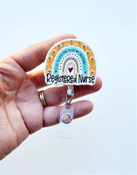 Registered Nurse Badge Reel RN Badge Reel Retractable - Etsy