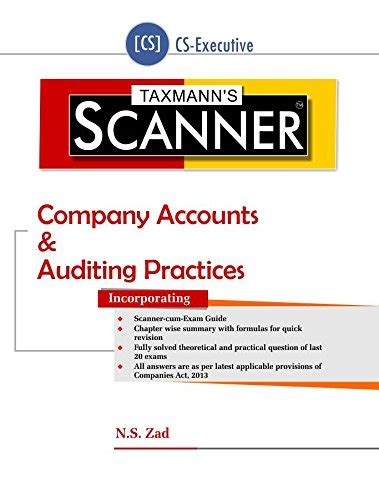 Amazon.in: Buy Scanner-Company Accounts & Auditing Practices (CS ...