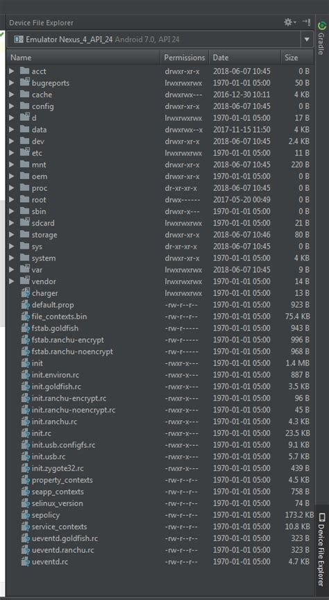 Android Device Monitor File Explorer 的图像结果