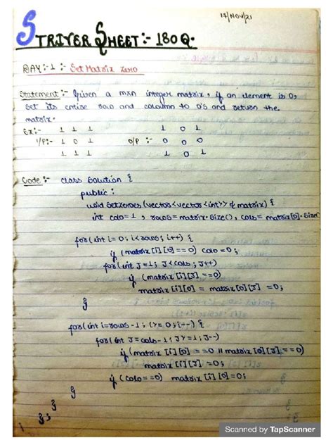 Striver's SDE Sheet Notes | PDF