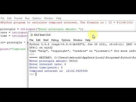 Image result for Simple Interest Program in Python