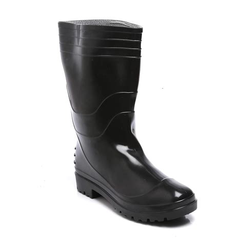 Agarson Full PVC Dual Density High Ankle Safety Gum Boots (13" Height ...