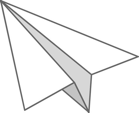 Paper Airplane Clipart Black And White Bear
