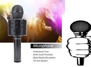 Yuvkarn OD848/ WS858 PRO Wireless Mic For Singing color may very(pack ...