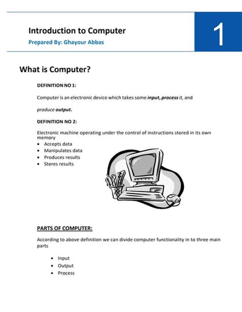 Introduction to Computer Worksheet 的图像结果