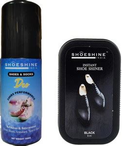 SHOESHINE Shoe Deodorizer and Black Shiner - No More Embarrassing ...