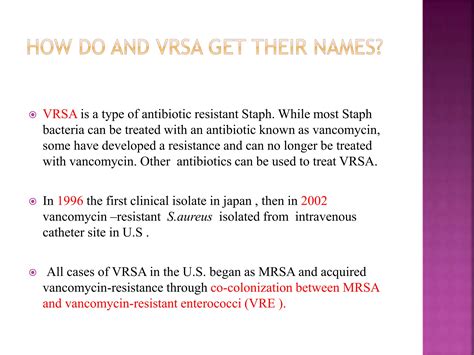 Treatment For Vrsa