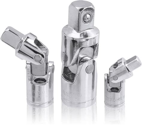 Mesee Universal Joint Socket Set 1/4" 3/8" 1/2" Drive Swivel Impact ...