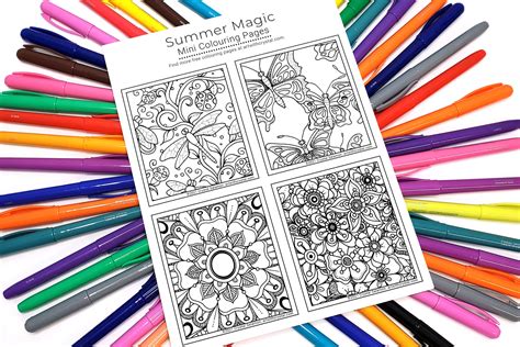 Mini Coloring Booklet Printable - miniature coloring pages
