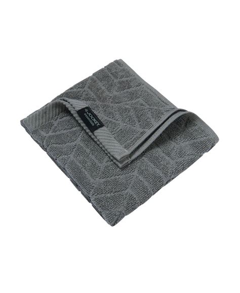 Buy Cotton Terry Ultrasoft and Durable Patterned Hand Towel - Grey ...