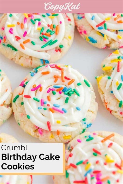 Copycat Crumbl Birthday Cake Cookies