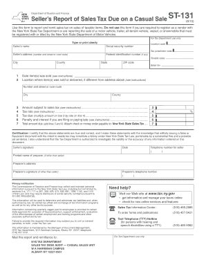 Nys St 131 Fillable Form - Fill Online, Printable, Fillable, Blank ...