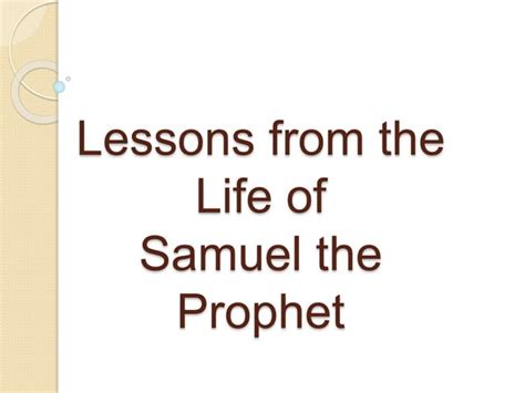 Image result for Object Lessons About Samuel
