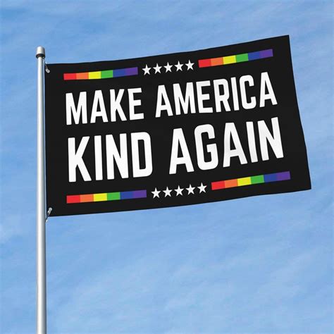 Make-America-Kind-Again Flag 3x5 Lgbtq Be Kind Flag 3x5 Ft House Banner ...