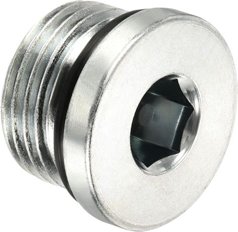 Amazon.co.jp: PATIKIL 3/4-16UNF 内部六角頭パイプ継手プラグ オスネジ 45#鋼 ソケットプラグ シーリング ...