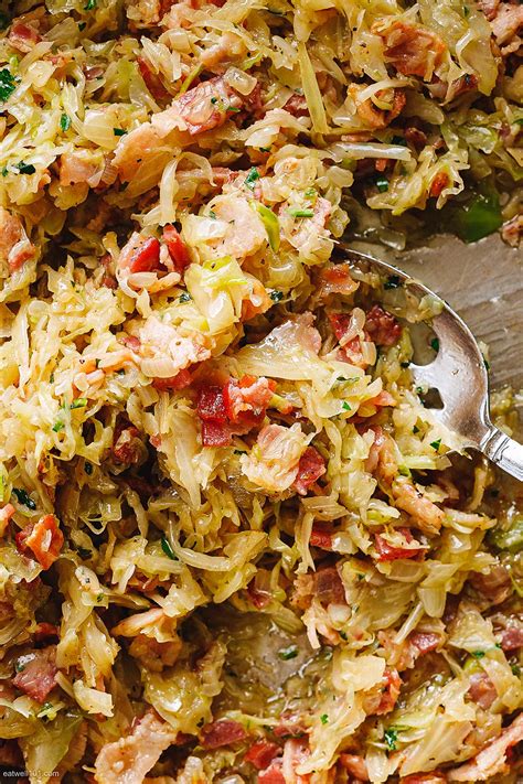 Bacon Cabbage Recipe – Pan-Fried Cabbage with Bacon — Eatwell101