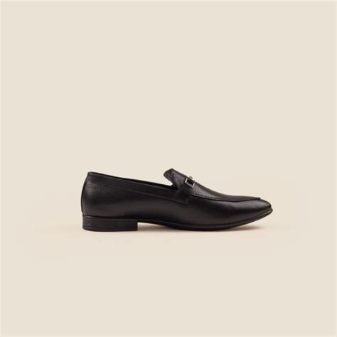 Buy Mochi Men Black Formal Moccasin Online | SKU: 19-6701-11-40 – Mochi ...