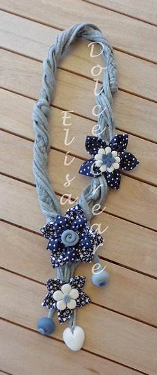 collane con fiori di stoffa collana in fettuccia con fiori di stoffa e quot pietre collane con fiori di stoffa collana in fettuccia con fiori di stoffa e quot pietre