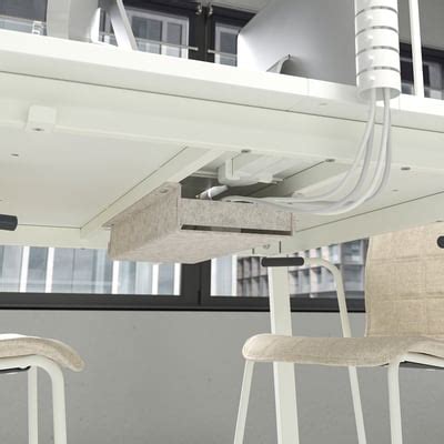 MITTZON conference table, white, 140x108x105 cm (551/8x421/2x413/8") - IKEA