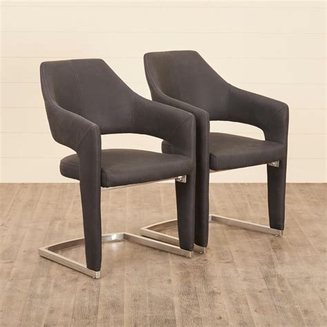 Buy Skoda Grey Dining Chair - Set Of 2 from Home Centre at just INR 37495.0