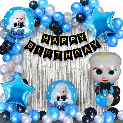 Party Propz Boss Baby Birthday Decorations Items Kit - 55Pcs Combo Set ...