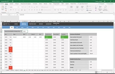 Image result for Overtime Tracking Spreadsheet