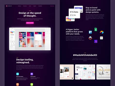 Adobe Xd Landing Page Template