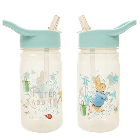 Peter Rabbit Classic Water Bottle with Flip up Straw 400ml –Official ...