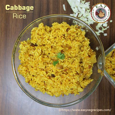 Cabbage Rice Recipe | How to make Cabbage Rice | Cabbage Fried Rice ...