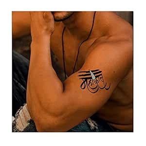 Comet Busters Temporary Waterproof Mahakal Water Tattoo Sticker ...