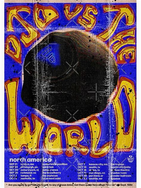 Djo vs The World Tour Poster in 2025 | Print collage, Lyric poster ...