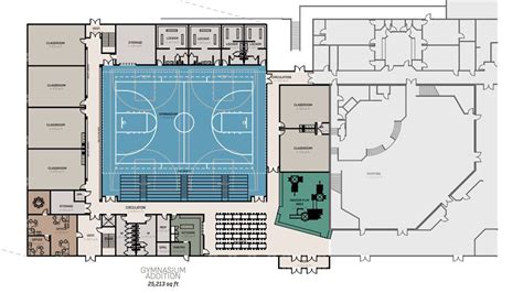 High School Gymnasium Floor Plan
