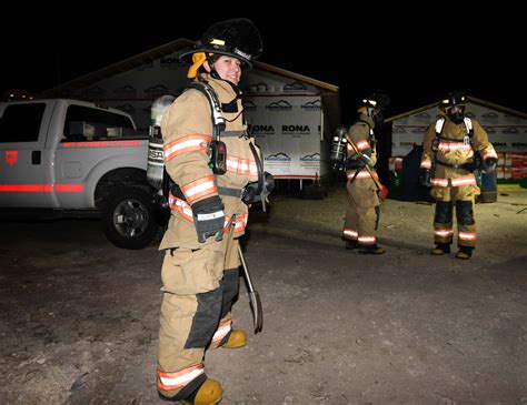 Portage Fire Department Volunteer Firefighter Training at Bailey Homes