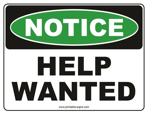 Now Hiring Printable Signs - Printable Signs