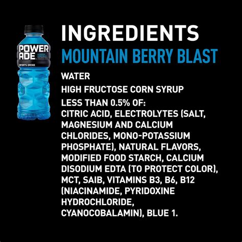POWERADE Mountain Berry Blast, Electrolyte Enhanced Sports Drink, 20 fl ...