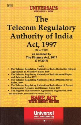 Telecom Regulatory Authority Of India,1997: Buy Telecom Regulatory ...