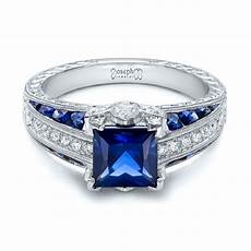 Engagement Rings With Blue Sapphire by Custom Blue Sapphire And Engagement Ring 102163 Engagement Rings With Blue Sapphire