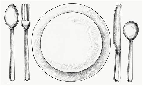 Plate Pencil Drawing