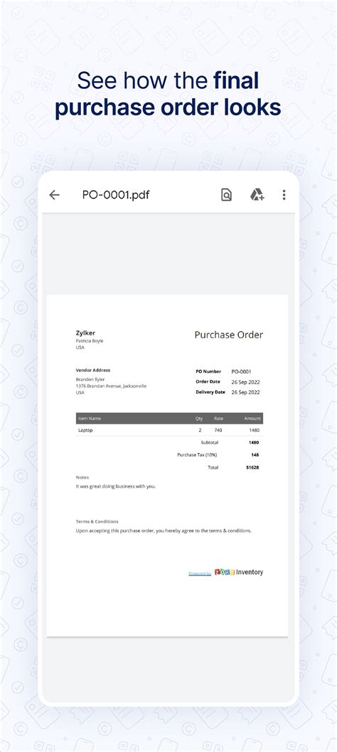 Image result for Purchase Order Generator with Image Inserted