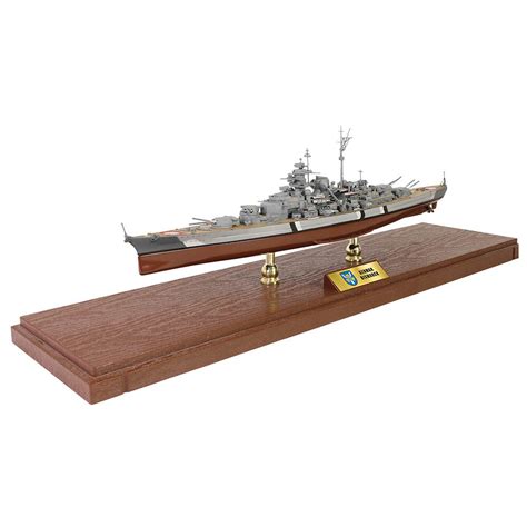 Bismarck Battleship 1/700 Die Cast Model - Full Hull Display Battle of the Denmark Strait, May ...