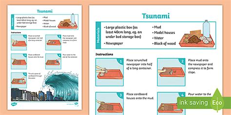 How do Tsunamis Form for Kids - Experiment Instructions
