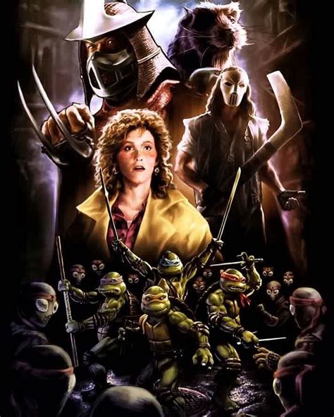 Teenage Mutant Ninja Turtles Movie Poster 1990 1990 TMNT Movie Poster