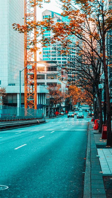 Download wallpaper 800x1420 city, street, buildings, traffic, road ...