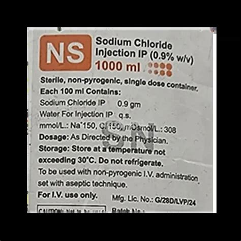 Buy Ns Injection Online at Best Price – Generic Alternative | Medkart
