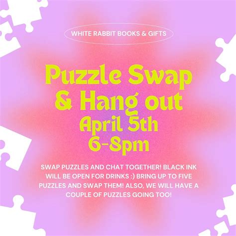 Puzzle Swap, April 5th 6-8pm, 503 Main St, Oregon City, OR, United ...