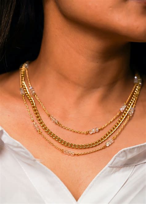 Get Tiffany Gold Plated Chain Link Necklace at ₹ 549 | LBB Shop