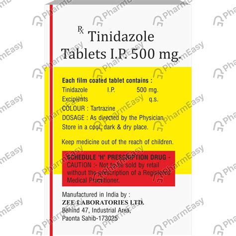 Buy Tinizox 500 MG Tablet (10) Online at Flat 15% OFF | PharmEasy