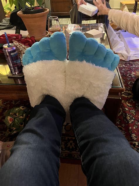 Husband calls me yeti cause my feet are always cold. MIL got me these. I love this family. : r ...